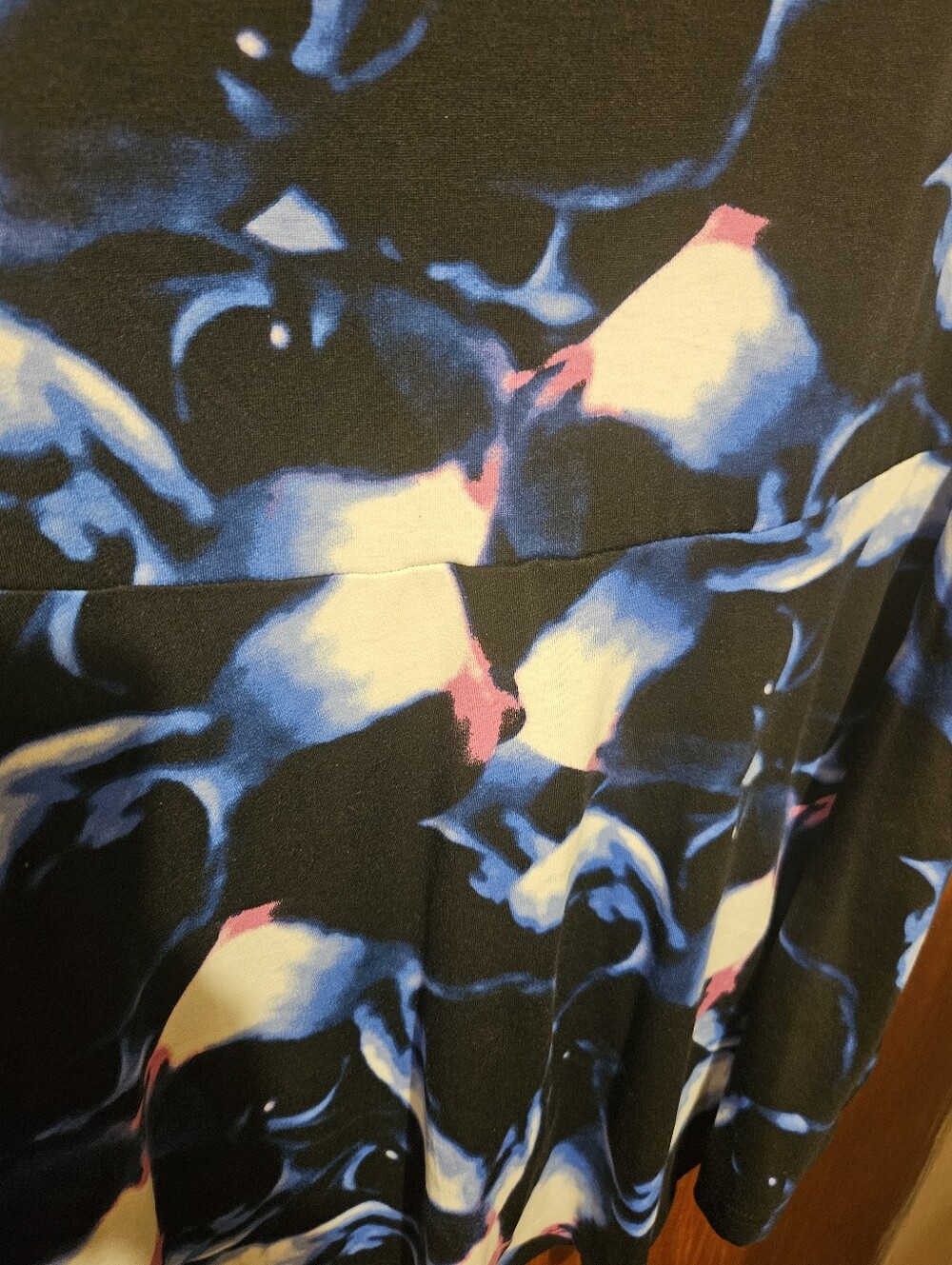 Lularoe Womens Jenna Top Size Small Multicolor Floral - Picture 6 of 7